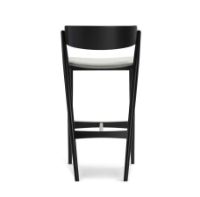 Billede af Sibast Furniture No 7 Bar Stool SH: 75 cm - Black Oak / Remix 123 Light Grey