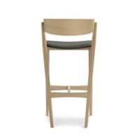 Billede af Sibast Furniture No 7 Bar Stool SH: 75 cm - White Oil Oak / Remix 133 Dark Grey