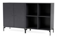 Billede af Montana Selection Pair Skænk med ben 139,2x69,6x38 cm - 36 Coal / Black