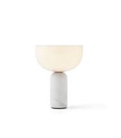 Billede af New Works Kizu Portable Table Lamp Ø: 18 cm - White Marble / White Acrylic
