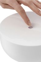 Billede af New Works Kizu Portable Table Lamp Ø: 18 cm - White Marble / White Acrylic