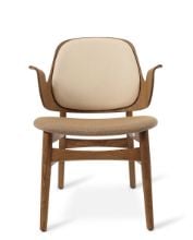 Billede af Warm Nordic Gesture Lounge Chair SH: 46 cm - Teak/Nature/Latte