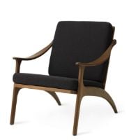 Billede af Warm Nordic Lean Back Lounge Chair SH: 41 cm - Teak/Mocca