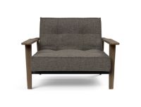 Billede af Innovation Living Splitback Frej Chair B: 112 cm - Smoked Oak/216 Flashtex Dark Grey