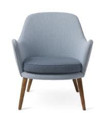 Billede af Warm Nordic Dwell Lounge Chair SH: 46 cm - Minty Grey/Blue