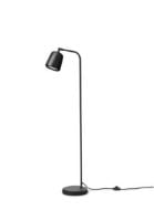 Billede af New Works Material Floor Lamp H: 125 cm - Black marble/Black Base