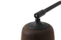 Billede af New Works Material Floor Lamp H: 125 cm - Smoked Oak/Black base