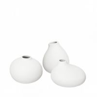 Billede af Blomus Nona Vases Set of 3 - White