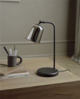 Billede af New Works Material Table Lamp H: 45 cm - Smoked Oak/Black base