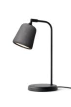 Billede af New Works Material Table Lamp H: 45 cm - Dark Grey Concrete/Black base