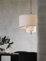 Billede af New Works Margin Pendant Lamp Ø: 70 cm - Beige/Black