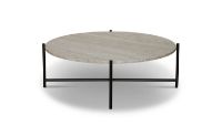 Billede af HANDVÄRK FURNITURE Round Coffee Table 90 Ø: 96 cm - Beige Marmor