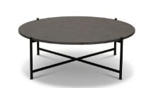 Billede af HANDVÄRK FURNITURE Round Coffee Table 90 Ø: 96 cm - Mørkegrå Marmor