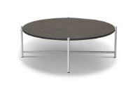 Billede af HANDVÄRK FURNITURE Round Coffee Table 90 Ø: 96 cm - Stål / Mørkegrå Marmor