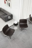Billede af Fredericia Furniture 6751 Pal Sidebord 37x45 cm - Sort Lak/Rustfrit Stål