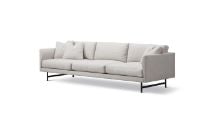 Billede af Fredericia Furniture 5623 Calmo 3 Pers. Sofa L: 250 cm - Ruskin 10/Sort Metal
