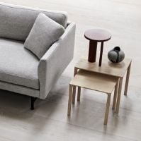 Billede af Fredericia Furniture 6705 Piloti Sofabord 46x39x41 cm - Sortlakeret Eg