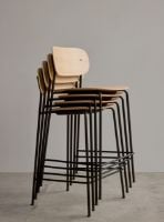 Billede af Audo Copenhagen Co Counter Chair Veneer SH: 65,5 cm - Dark Stained Oak