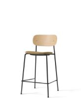 Billede af Audo Copenhagen Co Counter Chair Veneer Seat Upholstered SH: 68,5 cm - Natural Oak/Audo Copenhagen Bouclé 06