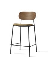 Billede af Audo Copenhagen Co Counter Chair Veneer Seat Upholstered SH: 68,5 cm - Dark Stained Oak/Audo Copenhagen Bouclé 06