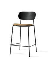 Billede af Audo Copenhagen Co Counter Chair Veneer Seat Upholstered SH: 68,5 cm - Black Oak/Audo Copenhagen Bouclé 06