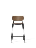 Billede af Audo Copenhagen Co Counter Chair Veneer Seat Upholstered SH: 68,5 cm - Dark Stained Oak/Reflect 0344 