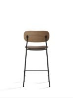 Billede af Audo Copenhagen Co Counter Chair Veneer Seat Upholstered SH: 68,5 cm - Dark Stained Oak/Reflect 0344 