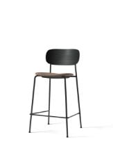 Billede af Audo Copenhagen Co Counter Chair Veneer Seat Upholstered SH: 68,5 cm - Black Oak/Reflect 0344 