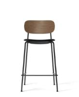 Billede af Audo Copenhagen Co Counter Chair Veneer Seat Upholstered SH: 68,5 cm - Dark Stained Oak/Dakar 0842 