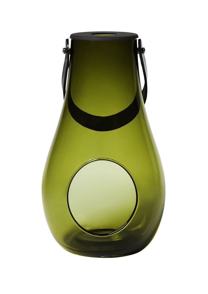 Billede af Holmegaard Design With Light Lanterne H: 29 cm - Olivengrøn