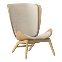 Billede af Umage The Reader Wing Chair SH: 43 cm - White Sands/Eg