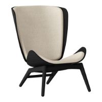 Billede af Umage The Reader Wing Chair SH: 43 cm - White Sands/Sort Eg