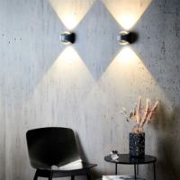Billede af LOOM Design Saga LED væglampe - Sort
