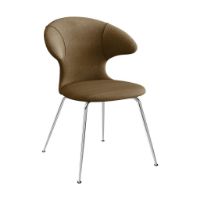 Billede af Umage Time Flies Chair SH: 44 cm - Sugar Brown/Chrome