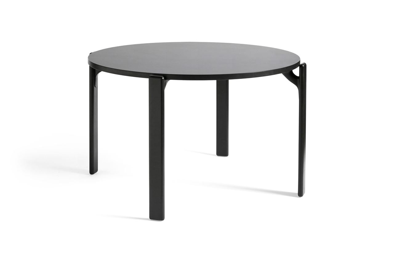 Billede af HAY Rey Table Ø: 128,5 cm - Deep Black