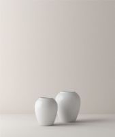 Billede af Lyngby Rhombe Vase H: 25 cm - Hvid