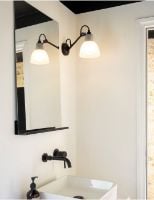 Billede af DCW Editions Lampe Gras N104 Bathroom Væglampe L: 17 cm - Sort/Polycarbonat