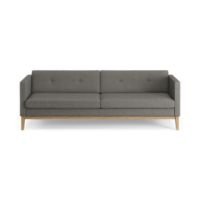 Billede af Swedese Madison 3 pers. Sofa med Knapper B: 210 cm - Olieret Eg/Main Line Flax 26