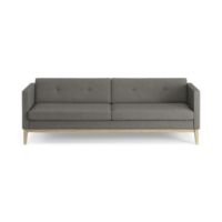 Billede af Swedese Madison 3 pers. Sofa med Knapper B: 210 cm - Lakeret Eg/Main Line Flax 26