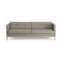 Billede af Swedese Madison 3 pers. Sofa med Knapper B: 210 cm - Lakeret Eg/Main Line Flax 02
