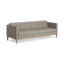 Billede af Swedese Madison 3 pers. Sofa med Knapper B: 210 cm - Olieret Eg/Main Line Flax 02