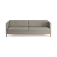 Billede af Swedese Madison 3 pers. Sofa med Knapper B: 210 cm - Olieret Eg/Main Line Flax 02