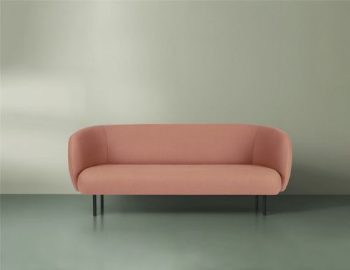 Warm Nordic Cape 3 Seater Sofa L: 200 cm - Blush
