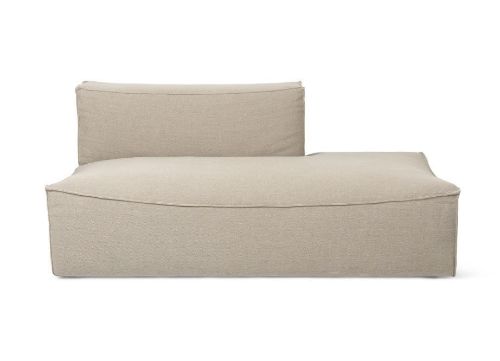 Ferm Living Catena Open End Right L301 Rich Linen 170x108 cm - Natural