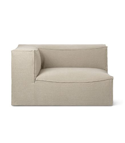 Ferm Living Catena Armrest Left L400 Rich Linen 76x138 cm - Natural