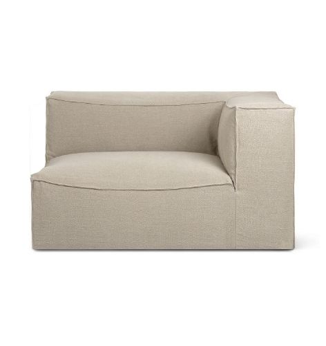 Ferm Living Catena Sofa Armrest Right Rich Linen L401 76x138 cm - Natural