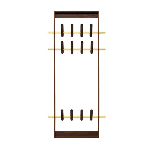 We Do Wood Coat Frame H: 150 cm - Smoked Oak/Brass