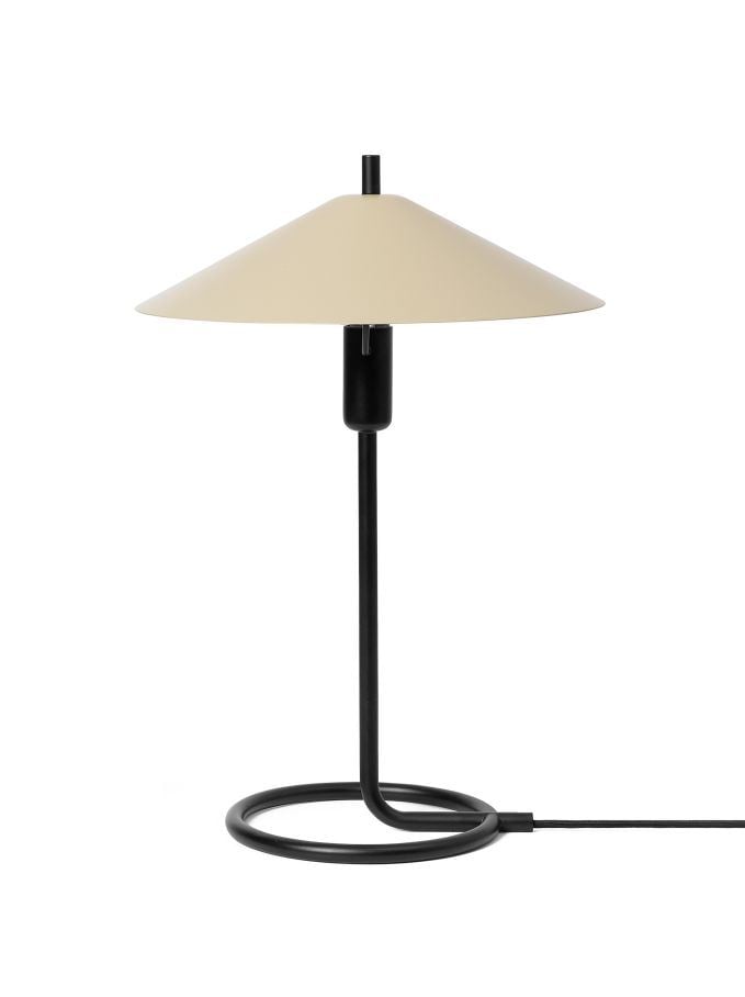 Billede af Ferm Living Filo Bordlampe H: 42,8 cm - Black/Cashmere 