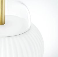 Billede af Design By Us Shahin Table Lamp H: 43 cm - Opal/Brass