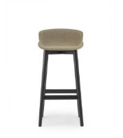 Billede af Normann Copenhagen Hyg Barstol Frontpolstret SH: 75 cm - Chain/Sort Eg